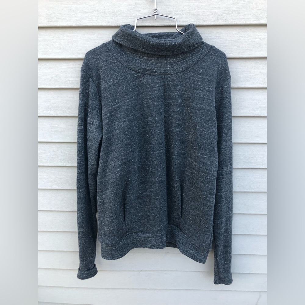 Women’s Alo Yoga Clarity Performance Fleece Turtleneck Sweater sz XS Gray
